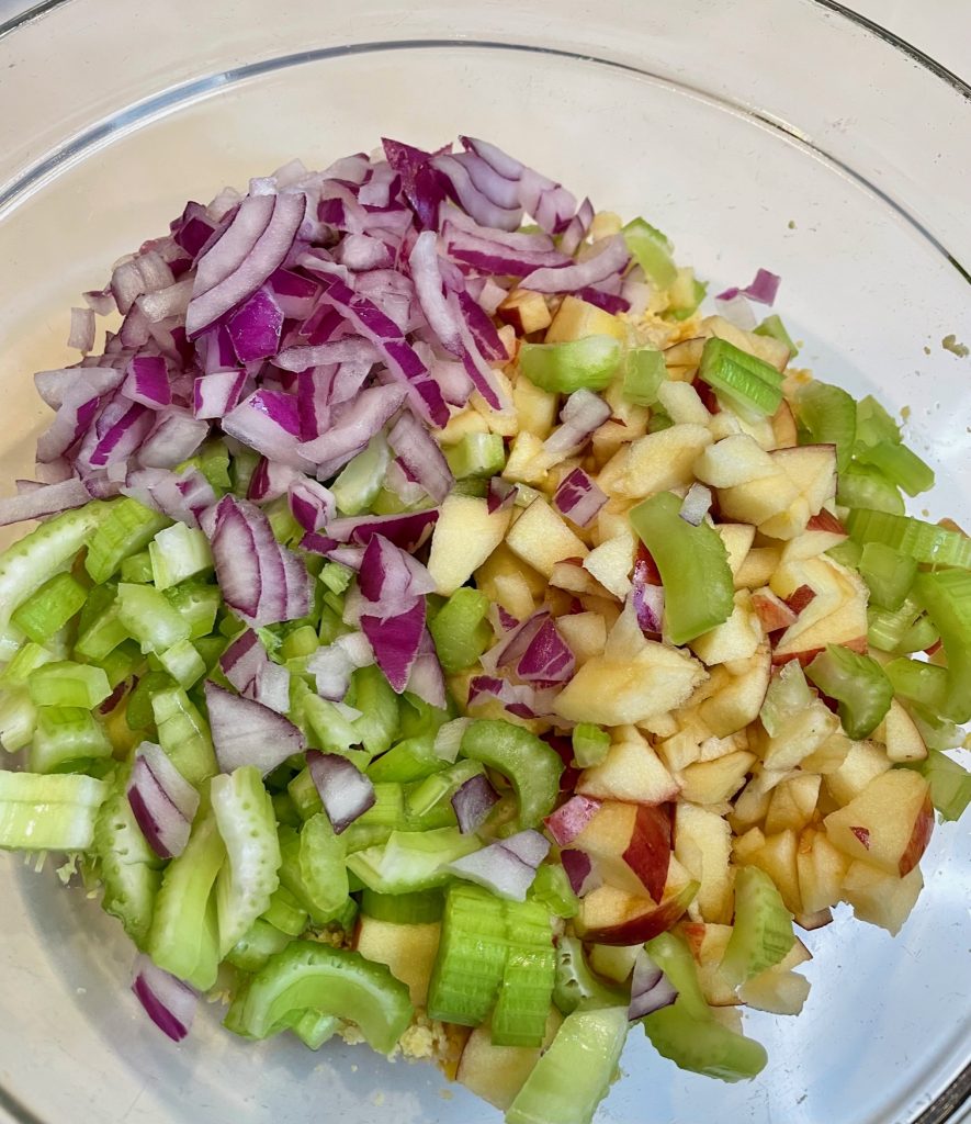 Easy healthy chickpea chicken salad recipe