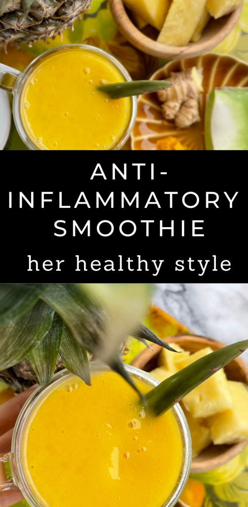 Anti-Inflammatory Turmeric Ginger Smoothie Recipe and Foods