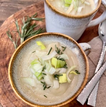 Instant Pot Rosemary Cauliflower Soup Recipe