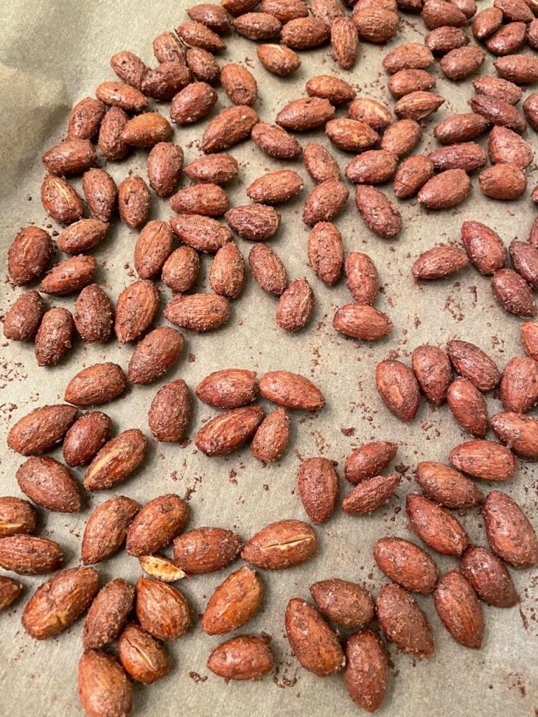 How to make maple cinnamon roasted almonds recipe