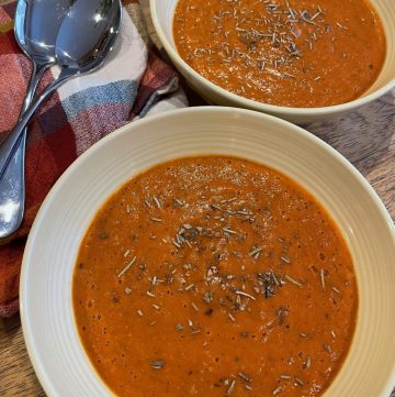 Easy Healthy Roasted Creamy Tomato Soup Recipe