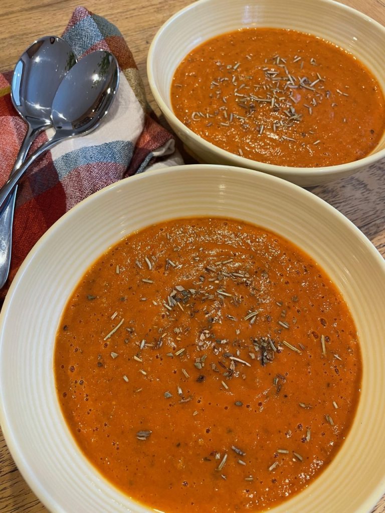 Roasted Creamy Tomato Soup Easy Recipe