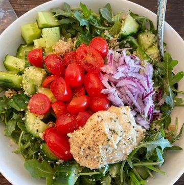 Easy Arugula Mediterranean Salad Recipe