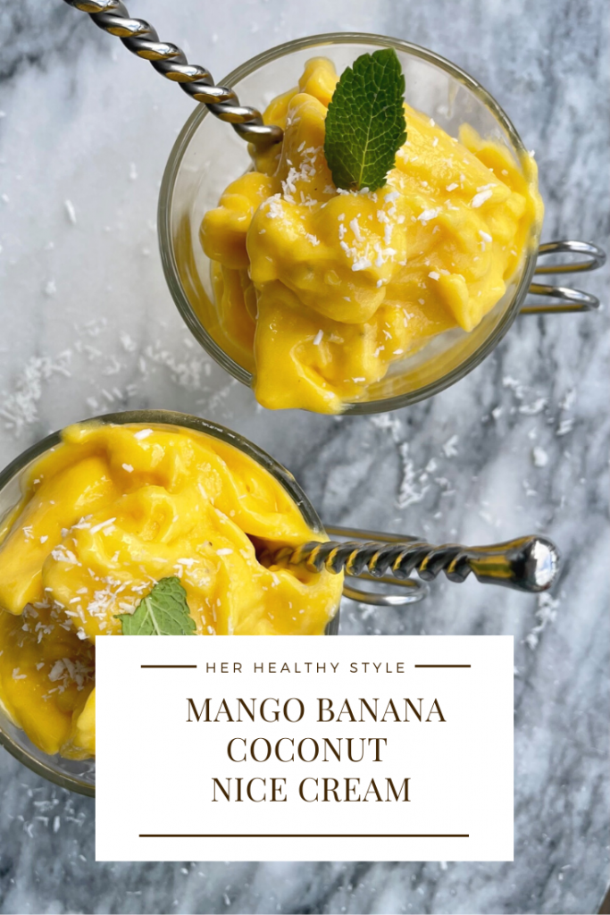 Mango Banana Coconut Ice Cream Nice Cream Recipe