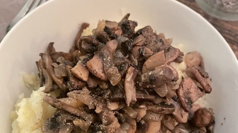 Cauliflower Potato Mushroom Mash Potatoes Recipe