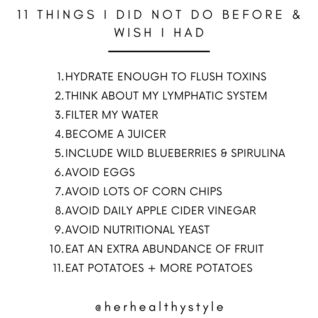 11 Things That Have Improved My Health Chart - 11 Things I Did Before & Wish I Had - Medical Medium