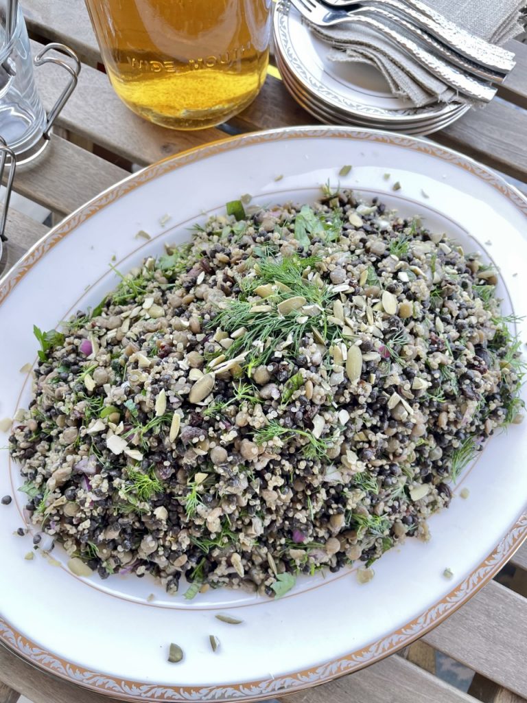 Mediterranean Lentil Herb Salad Quinoa Recipe