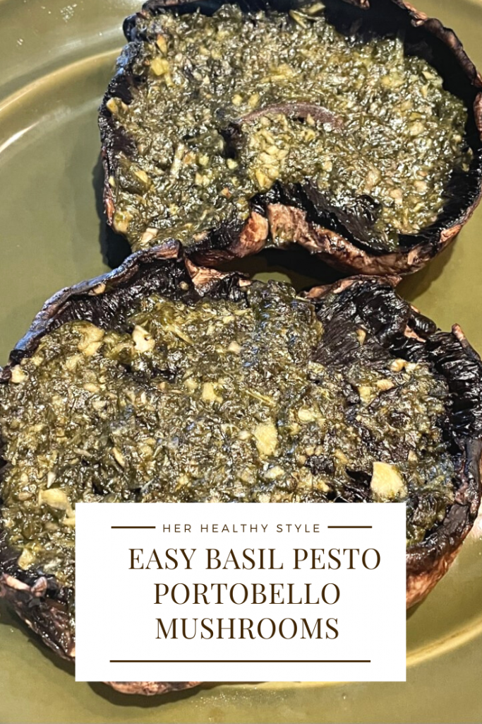 Baked Basil Pesto Portobello Mushrooms Recipe