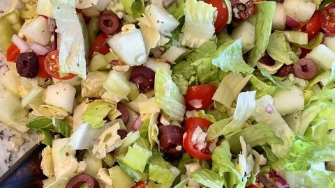 Healthy Rainbow Chopped Greek Salad Recipe