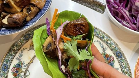 Korean Inspired Marinated Mushrooms Recipe