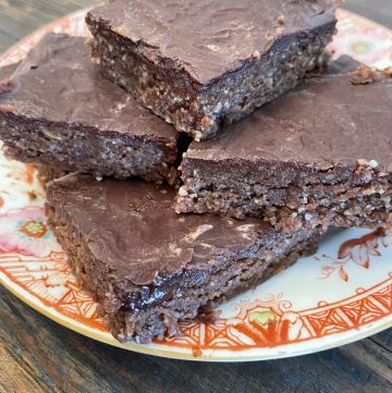 No-Bake Date Brownies Vegan Raw Easy Dessert