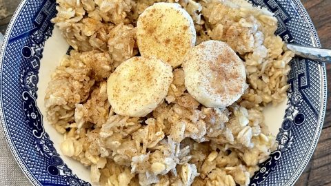 Easy Decadent Coconut Banana Oatmeal Recipe