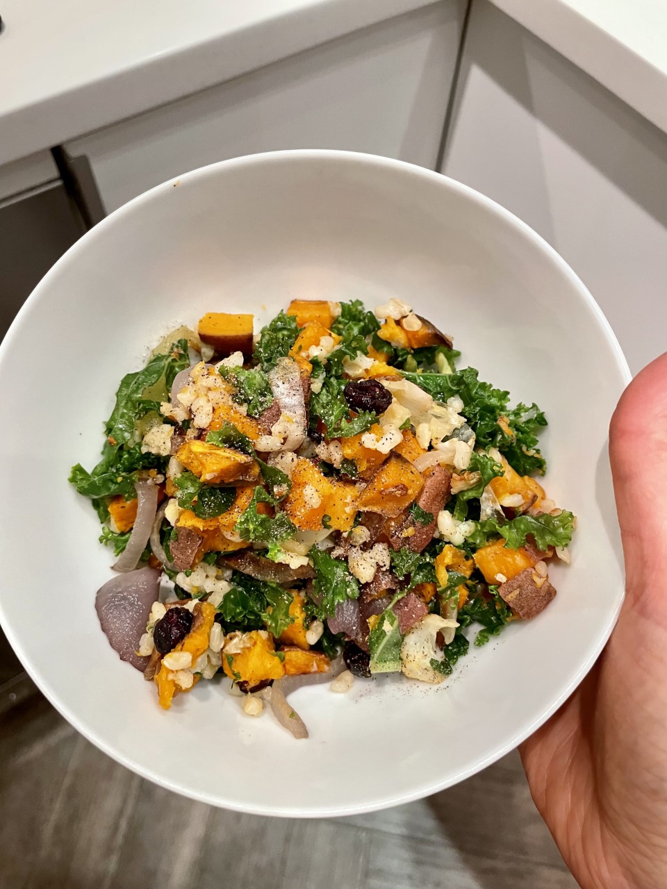 Sweet Potato Cauliflower Kale Rice Bowl