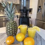 pineapple Orange Ginger Juice using the Nama J2 Juicer Discount Code
