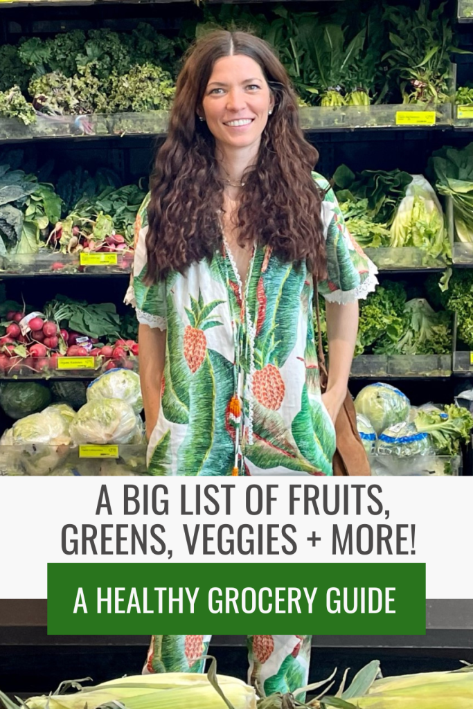 List of Fruits & Vegetables Healthy Grocery List For The Vegan, Vegetarian, or Plant Based Eater
