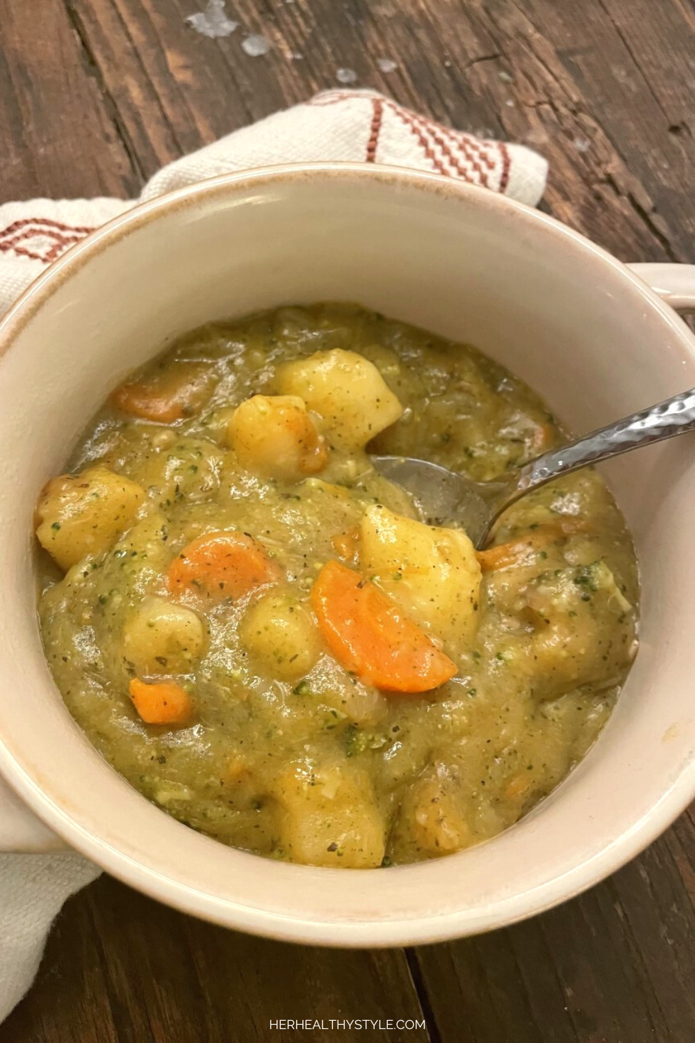 Easy Healthy Potato Broccoli Carrot Soup Recipe