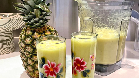 Zippy Tropical Pineapple Smoothie Healthy Breakfast Recipe