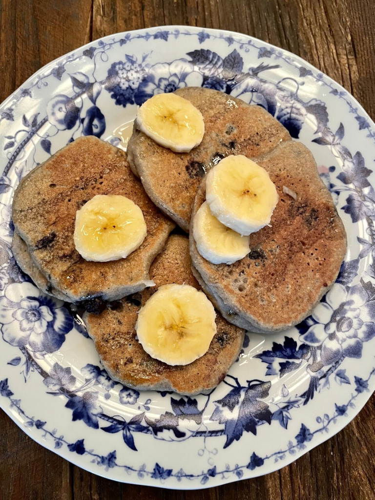 Easy Healthy Blender Blueberry Pancakes Recipe