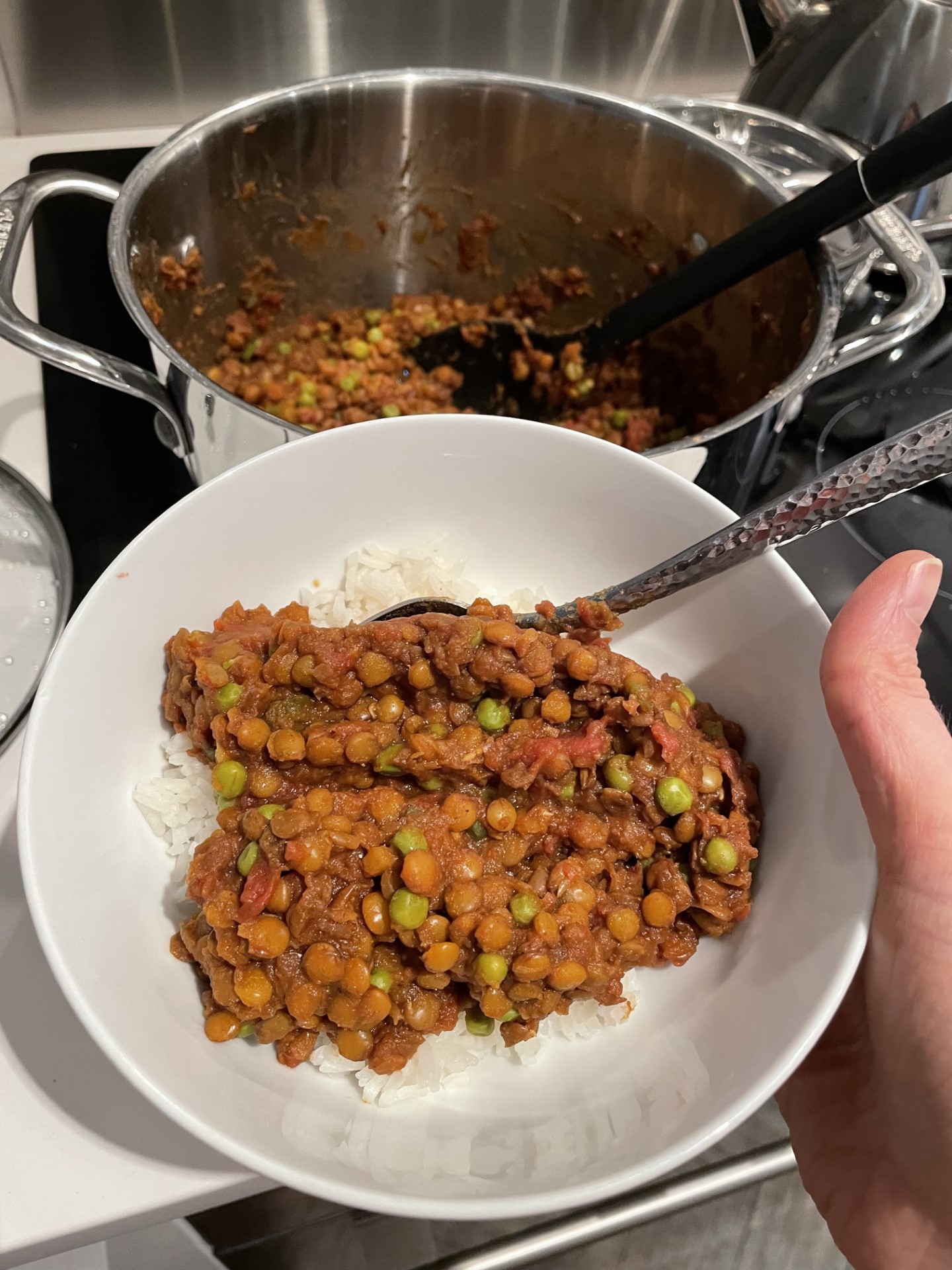 One Pot Indian Green Lentils Recipe Moong Dal Curry