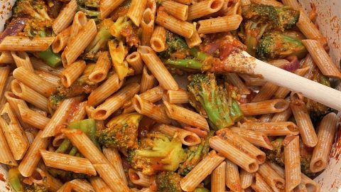 Easy Healthy Simple Broccoli Pasta Dinner Recipe