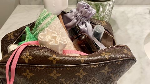 What's In My Overnight Toiletry Travel Bag Clean Beauty Essentials