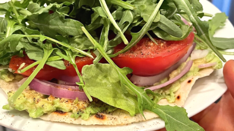 easy healthy gluten-free 5 minute meal avocado tostada