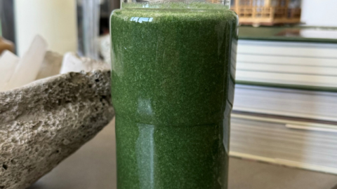 Extra Green Banana Lemon Smoothie Recipe