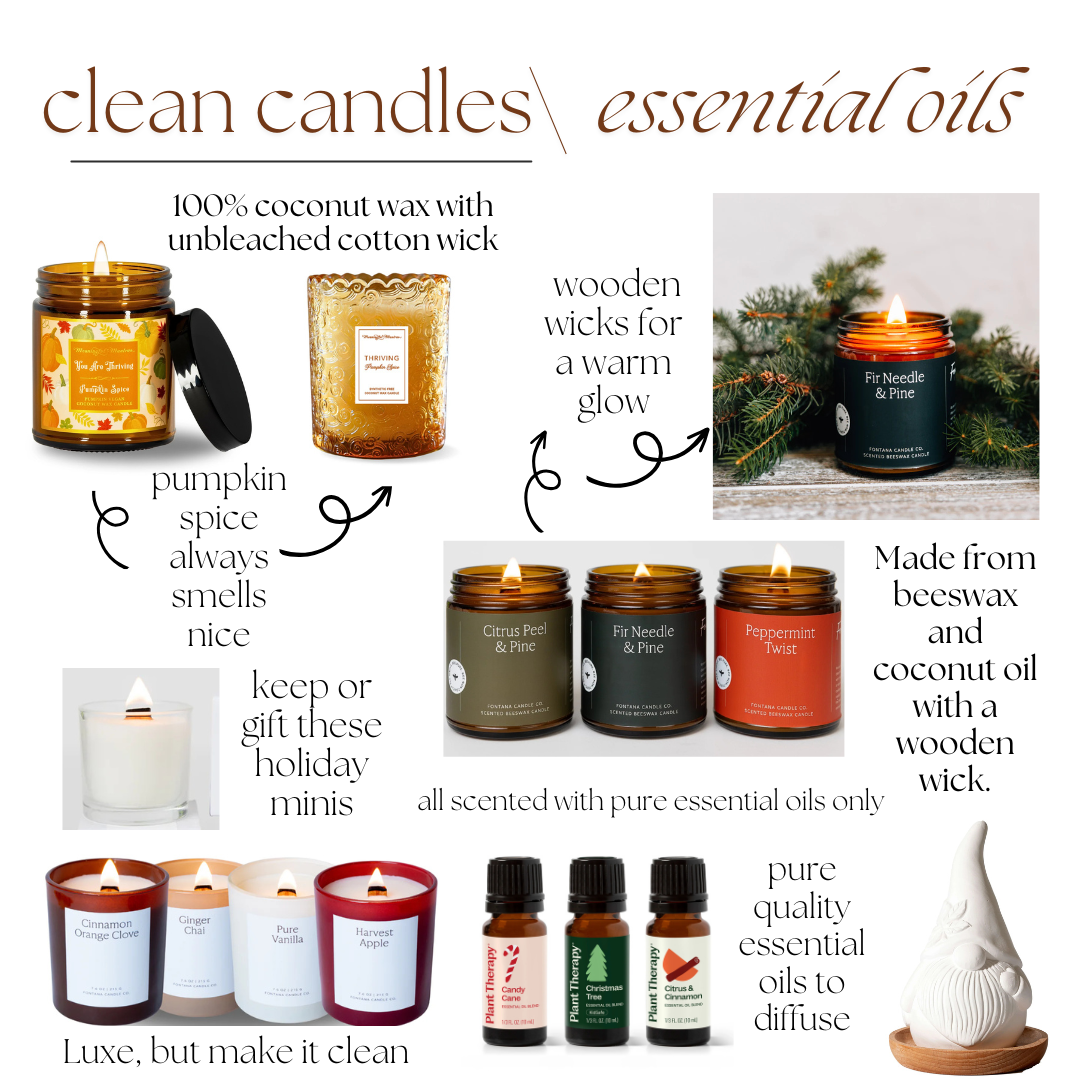 Clean NonToxic Candles + Essential Oils her healthy style