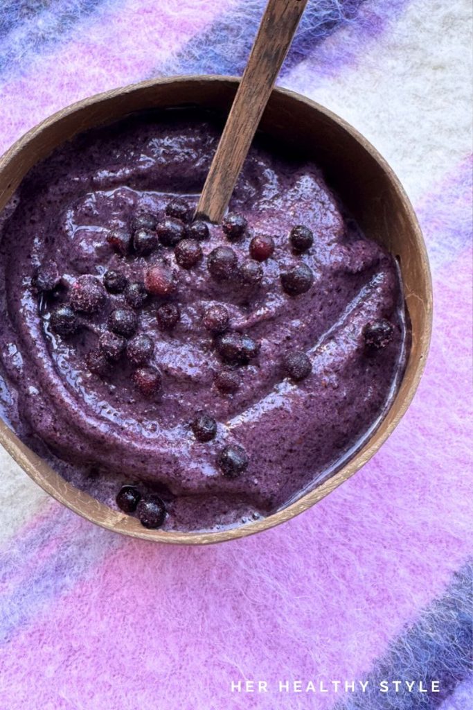 Blueberry Protein Smoothie Bowl