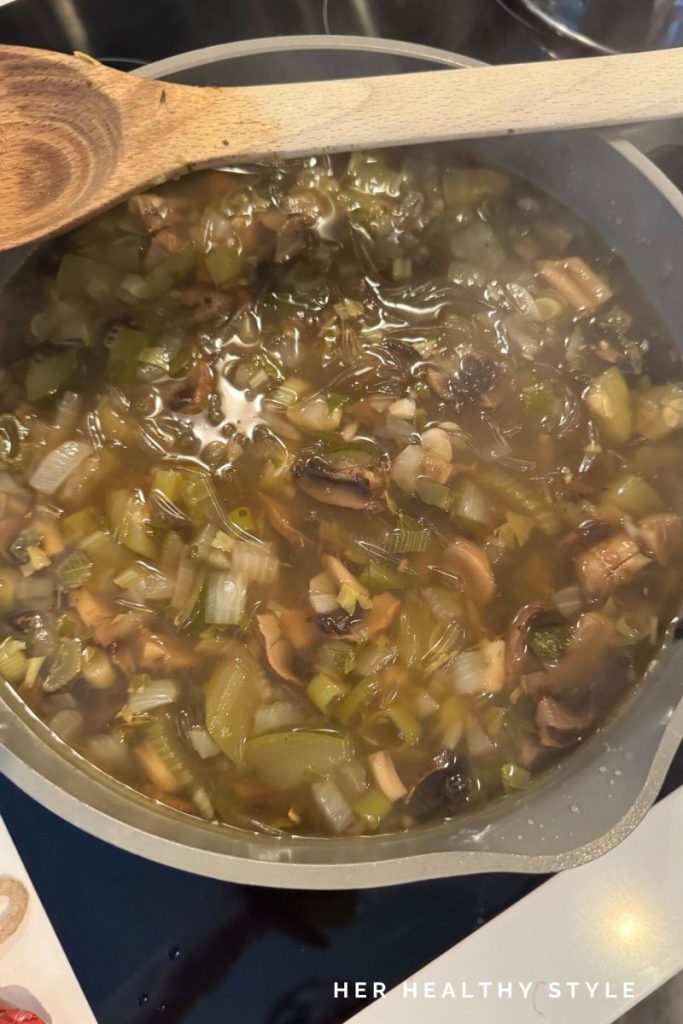 mushroom broth soup recipe