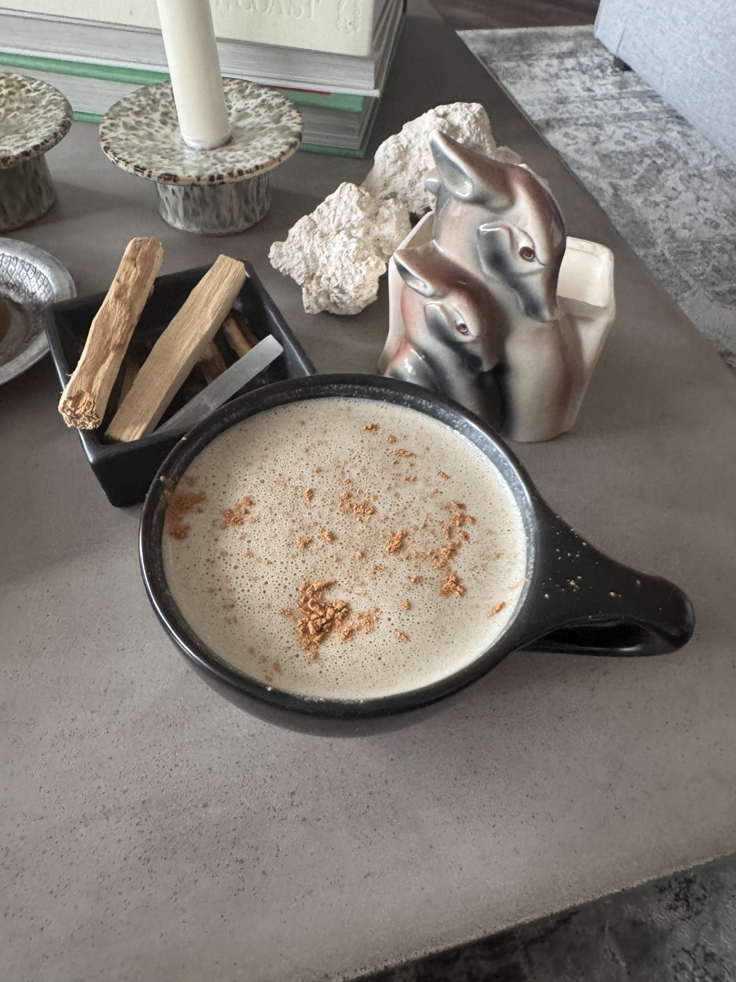 homemade spiced almond milk