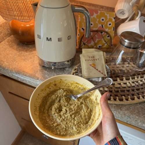 Steel Cut Oats in a Cute Bowl